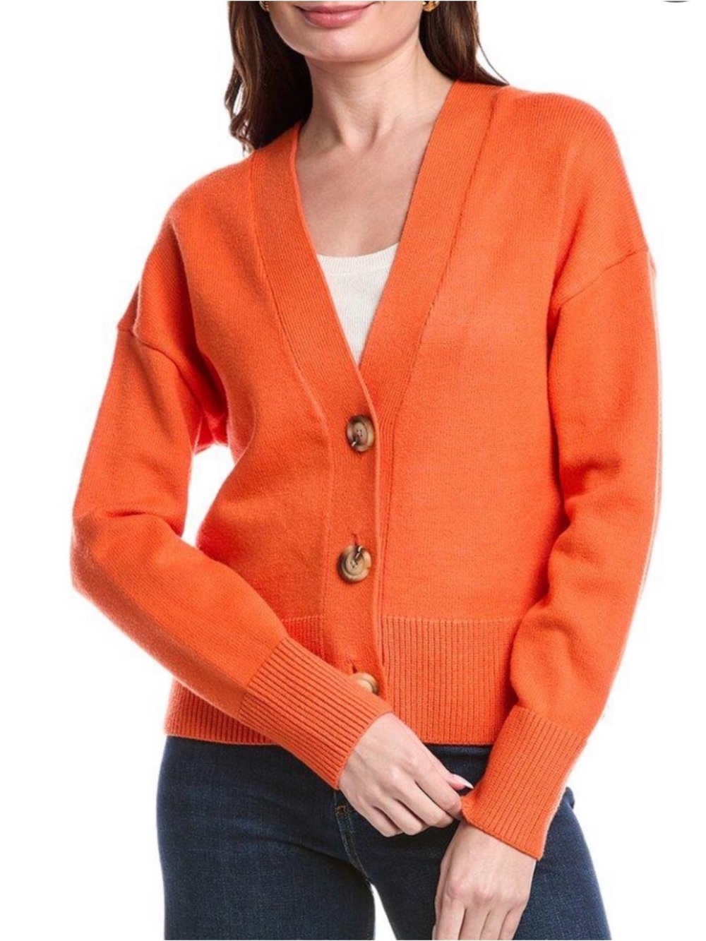 Cabi citrus V-Neck Button-Front Women's Cardigan Sweater